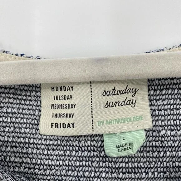 Saturday Sunday Anthropologie Size Large Sweatshirt Flora Printed Dolman - Picture 3 of 16